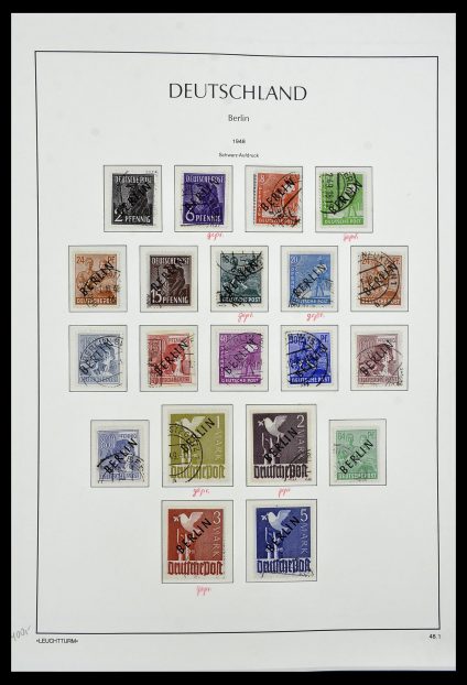 Stamp collection 34198 Berlin 1948-1990.