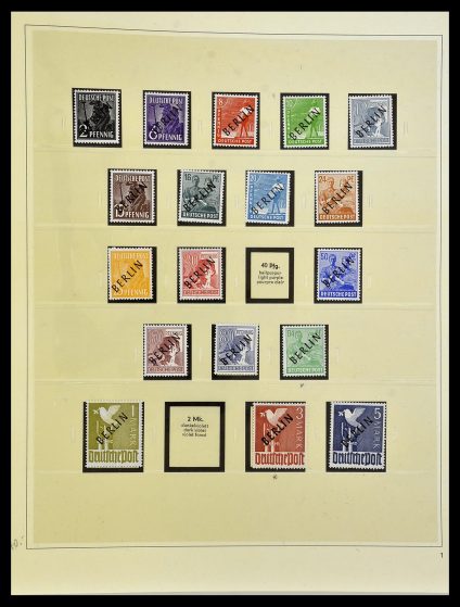 Stamp collection 34199 Berlin 1948-1974.