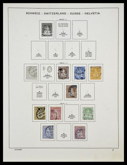 Featured image of Stamp Collection 34204 Switzerland 1862-2001.