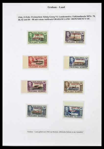 Stamp collection 34222 Falkland Dependencies 1891-1987.