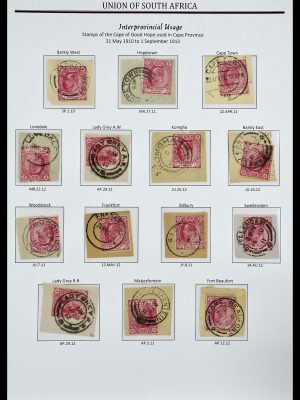 Featured image of Stamp Collection 34239 South Africa cancels 1910-1913.