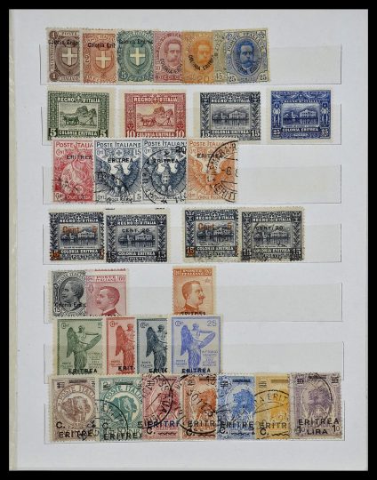 Featured image of Stamp Collection 34279 Eritrea 1903-1936.