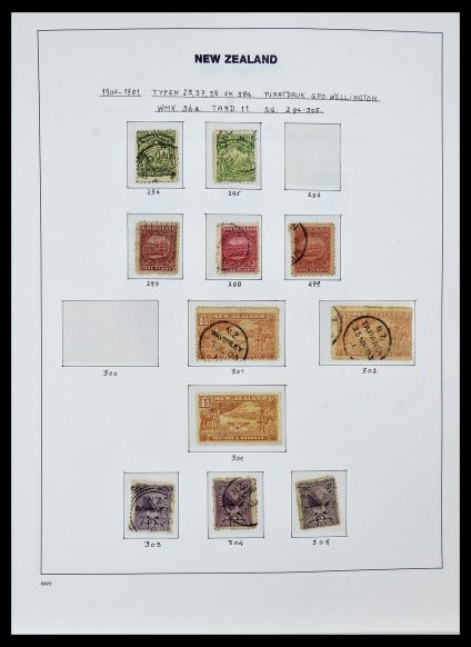 Featured image of Stamp Collection 34288 New Zealand 1900-2002.