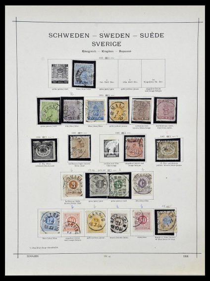 Featured image of Stamp Collection 34299 Sweden 1855-1935.