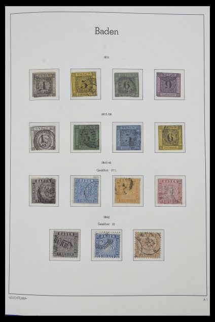 Featured image of Stamp Collection 34315 Old German States 1849-1920.