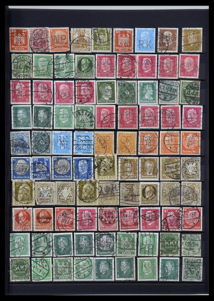 Featured image of Stamp Collection 34329 Germany perfins 1900-1935.