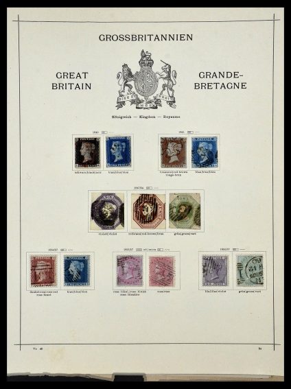 Featured image of Stamp Collection 34360 Great Britain 1840-1934.