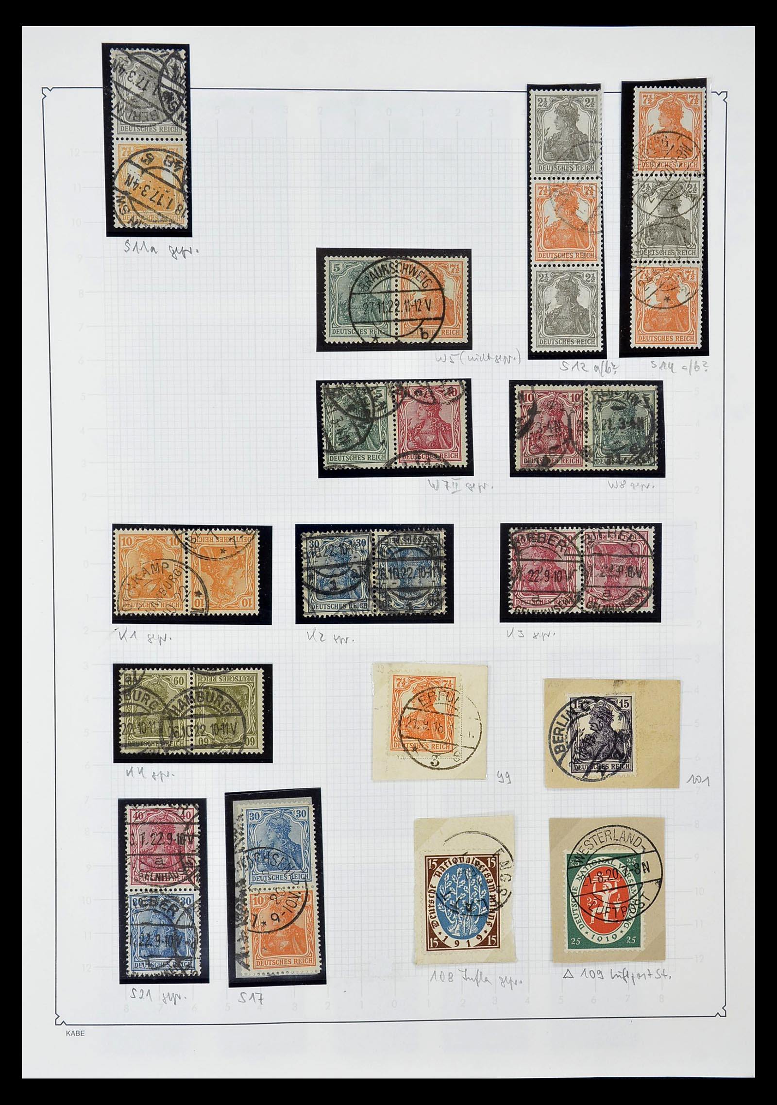 34797 001 34797 German Reich combinations 1917-1942. - Image 1