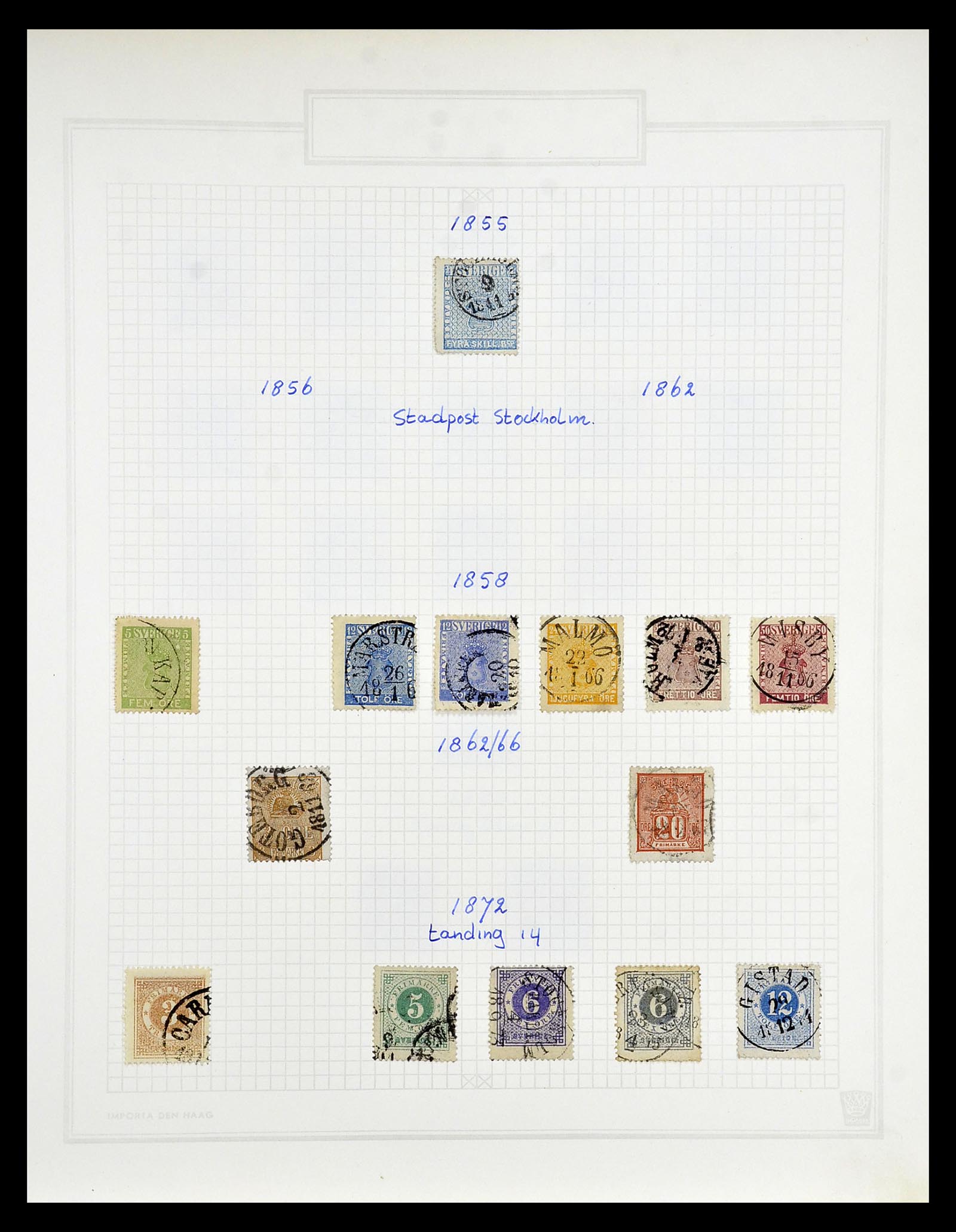 34853 001 34853 Sweden 1855-1987. - Image 1