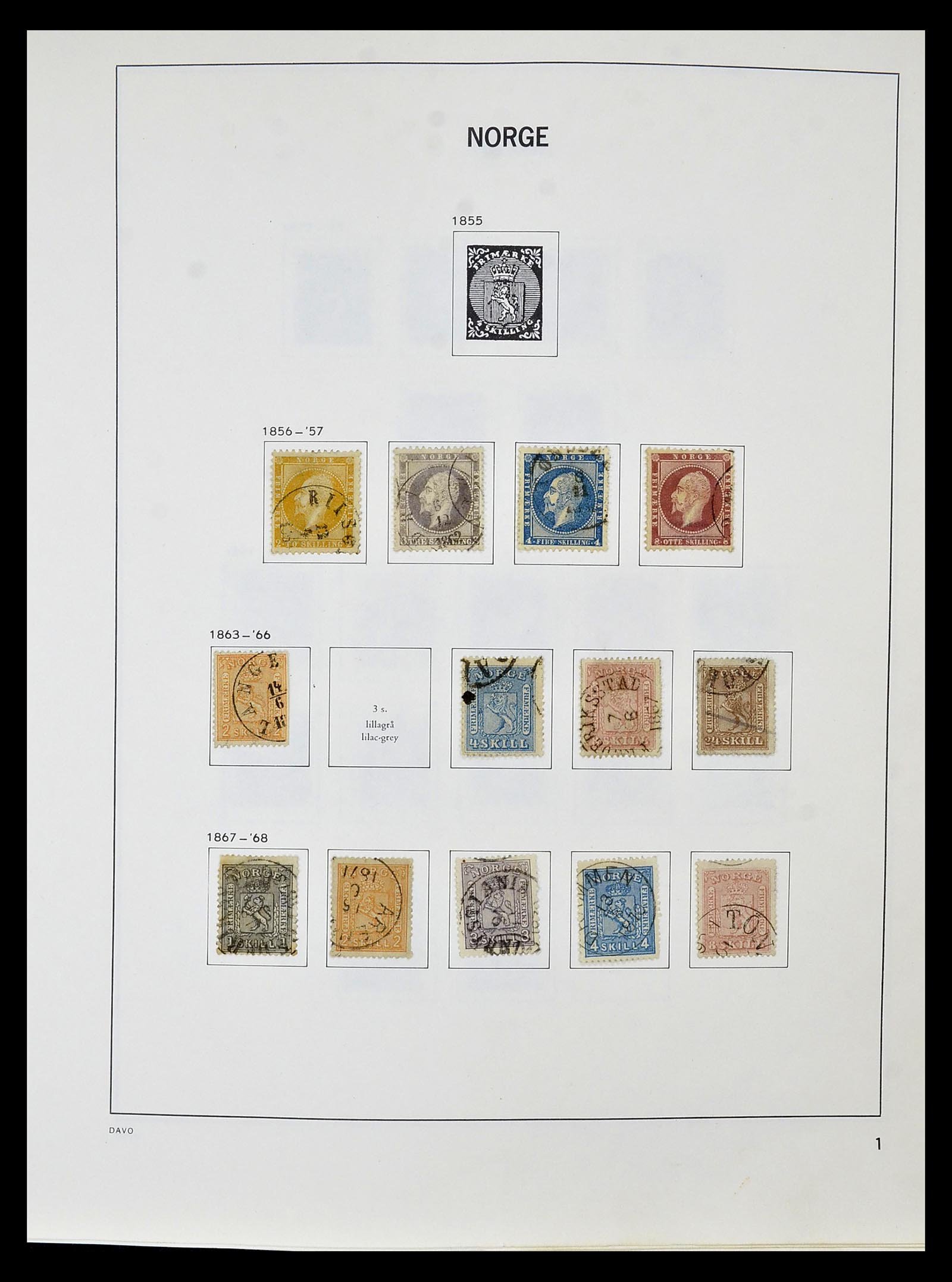 34868 001 34868 Norway 1856-2001. - Image 1