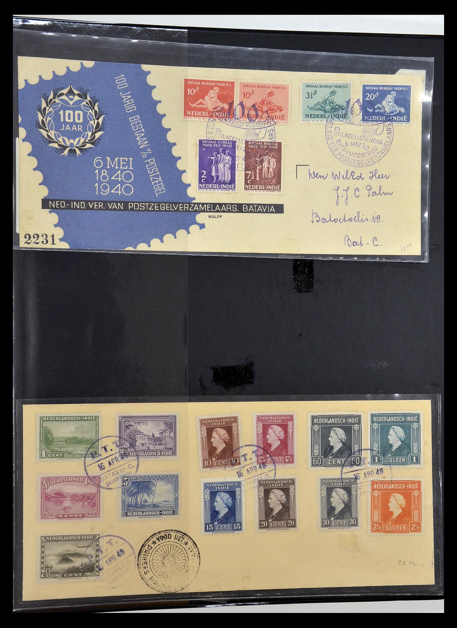 34943 001 34943 Netherlands and territories covers 1852-1960. - Image 1