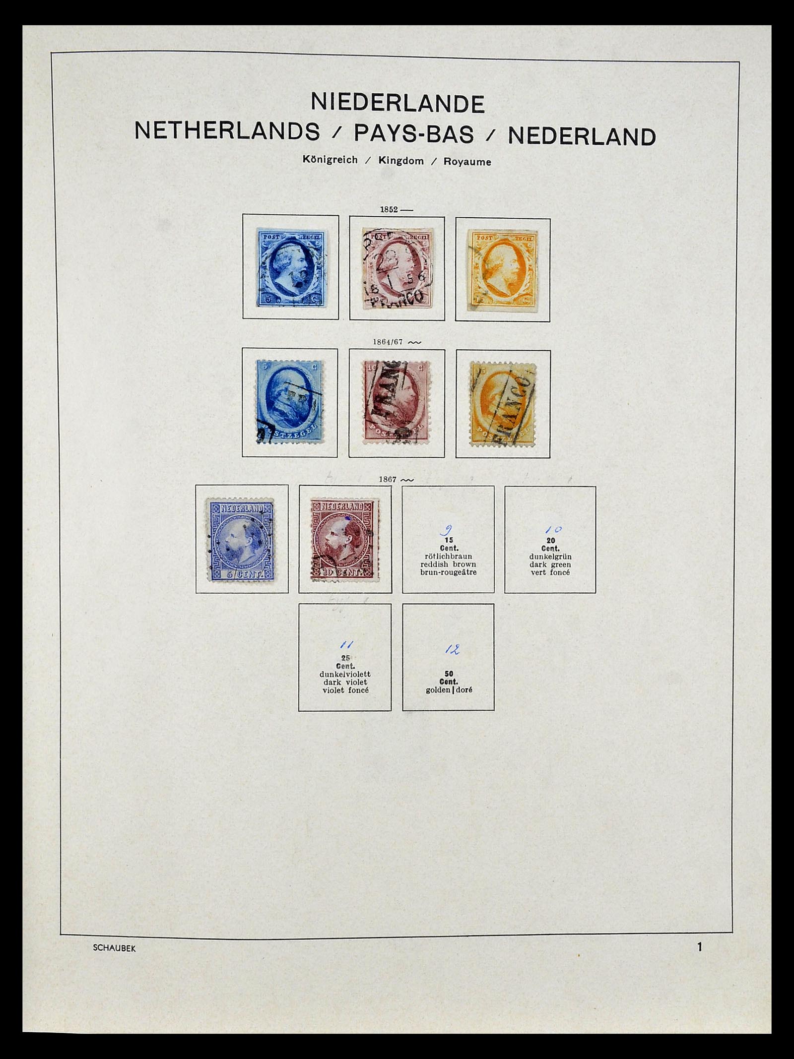 35031 001 35031 Netherlands 1852-1970. - Image 1