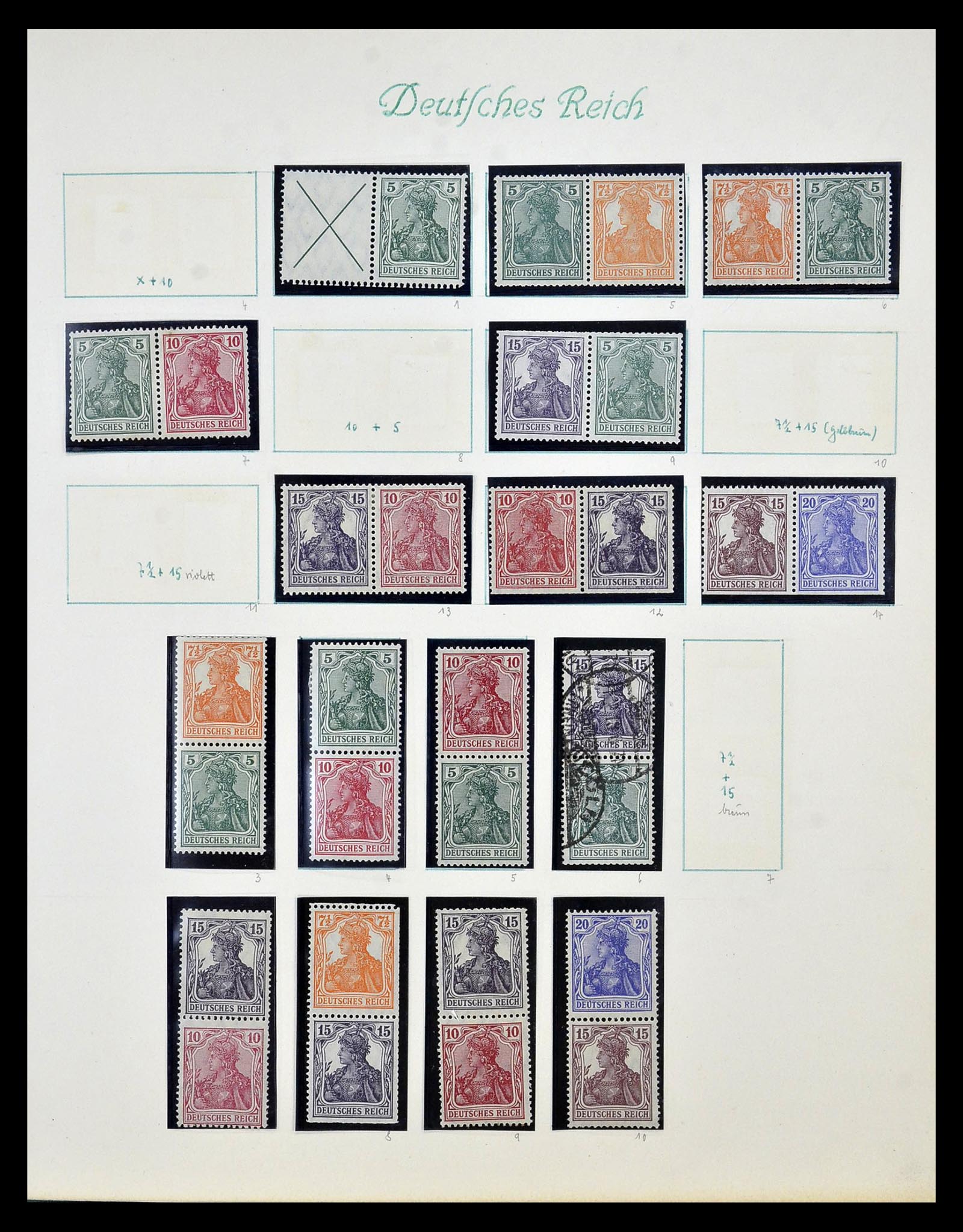35039 001 35039 German Reich combinations 1910-1941. - Image 1