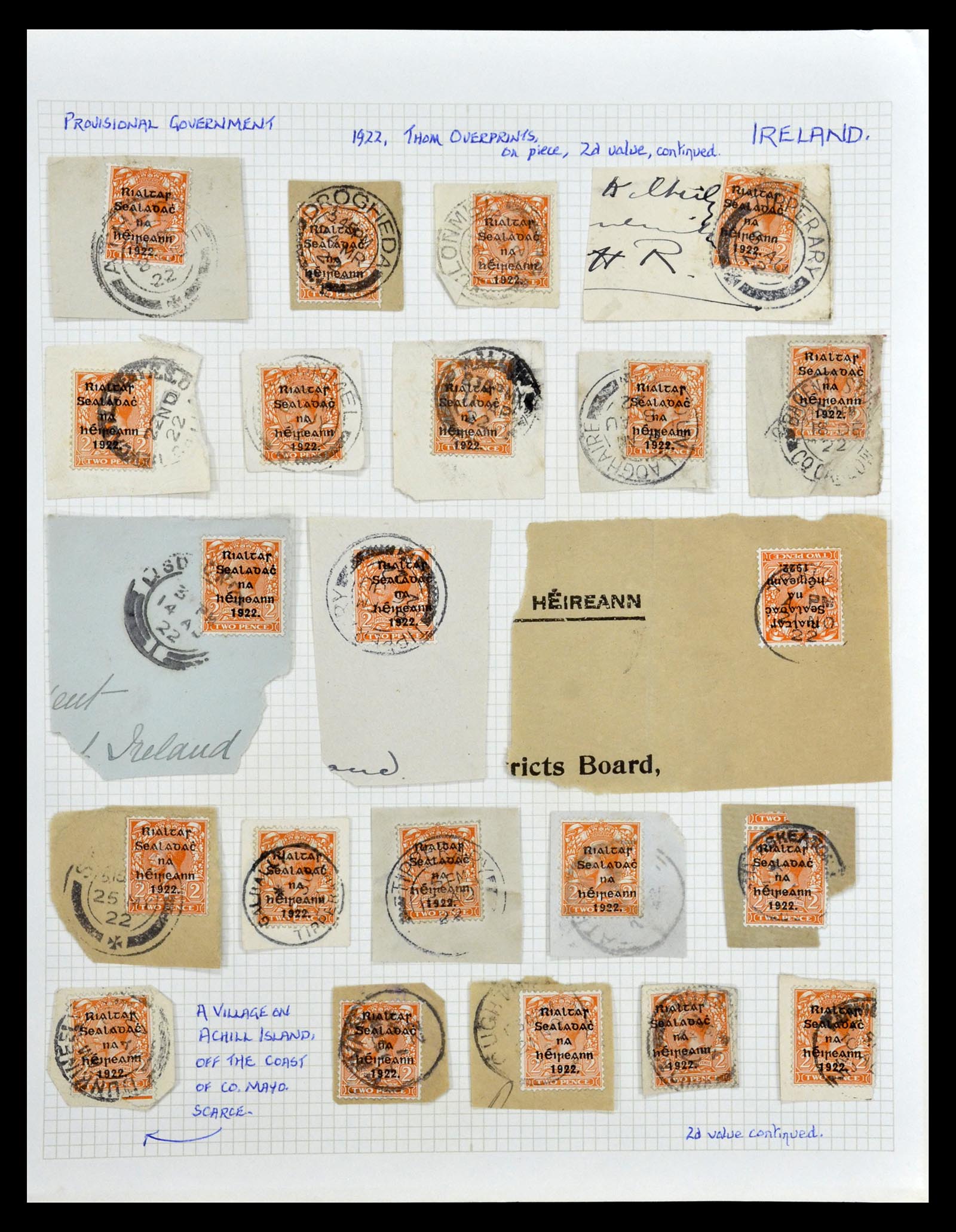 35048 045 35048 Ireland overprints 1922-1923. - Image 1