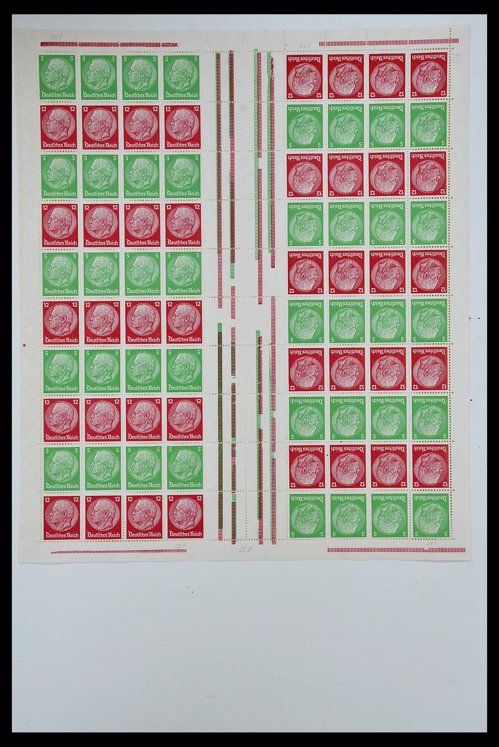 35075 001 35075 German Reich Markenheftchenbogen 1933-1941. - Image 1
