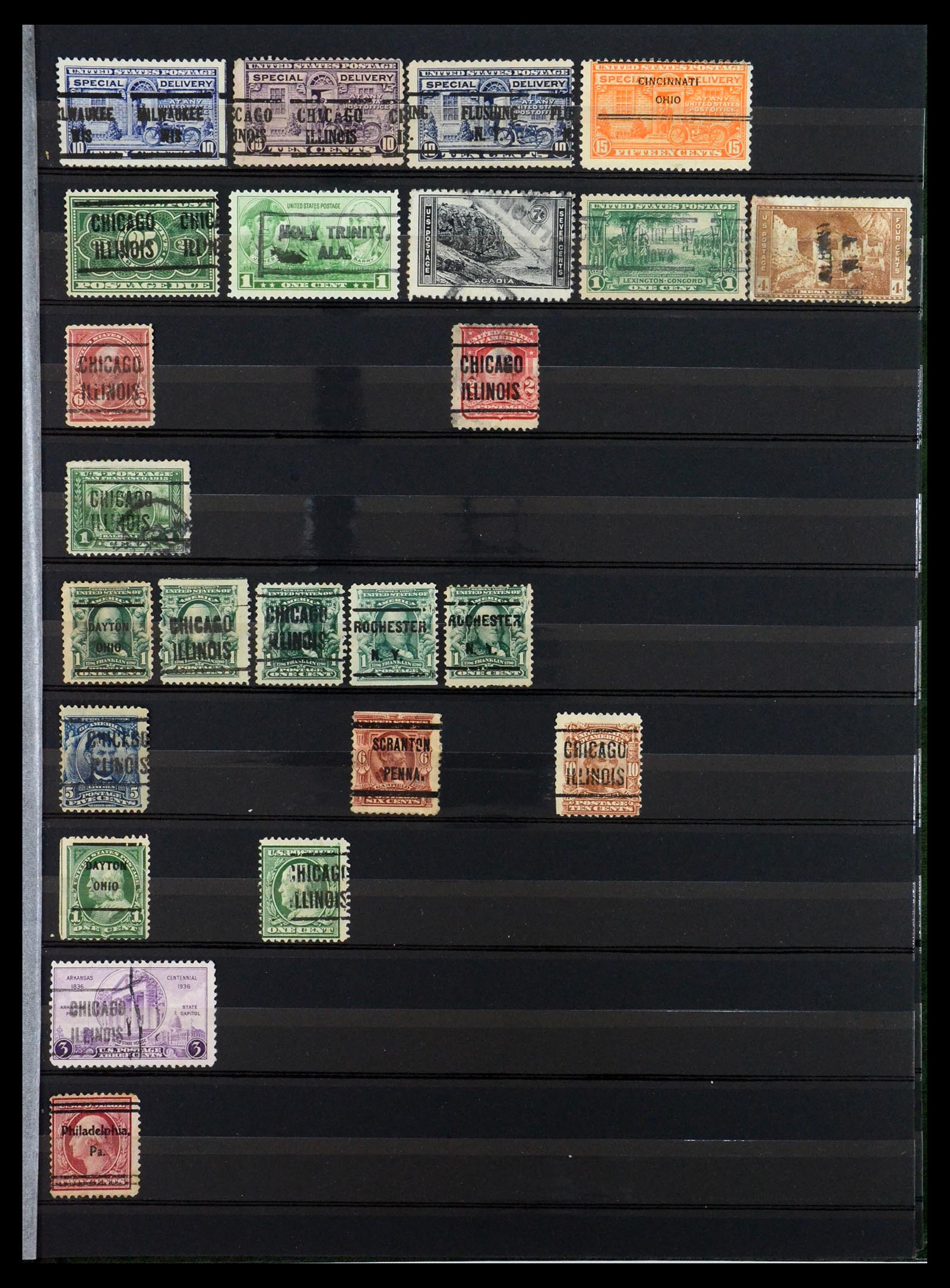 35152 001 35152 USA precancels. - Image 1