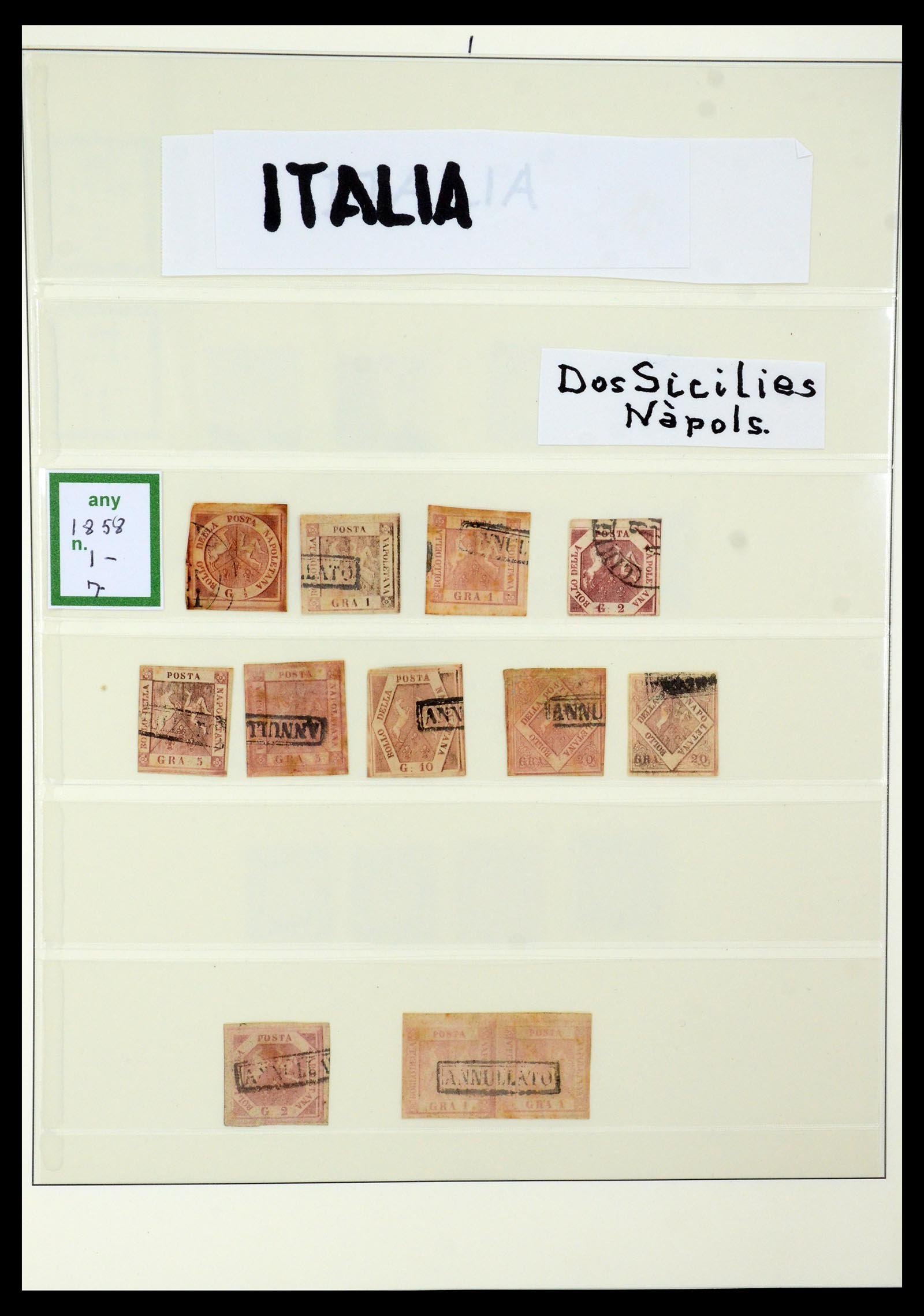 35225 001 35225 Italian States, Italy and territories 1850-1951. - Image 1