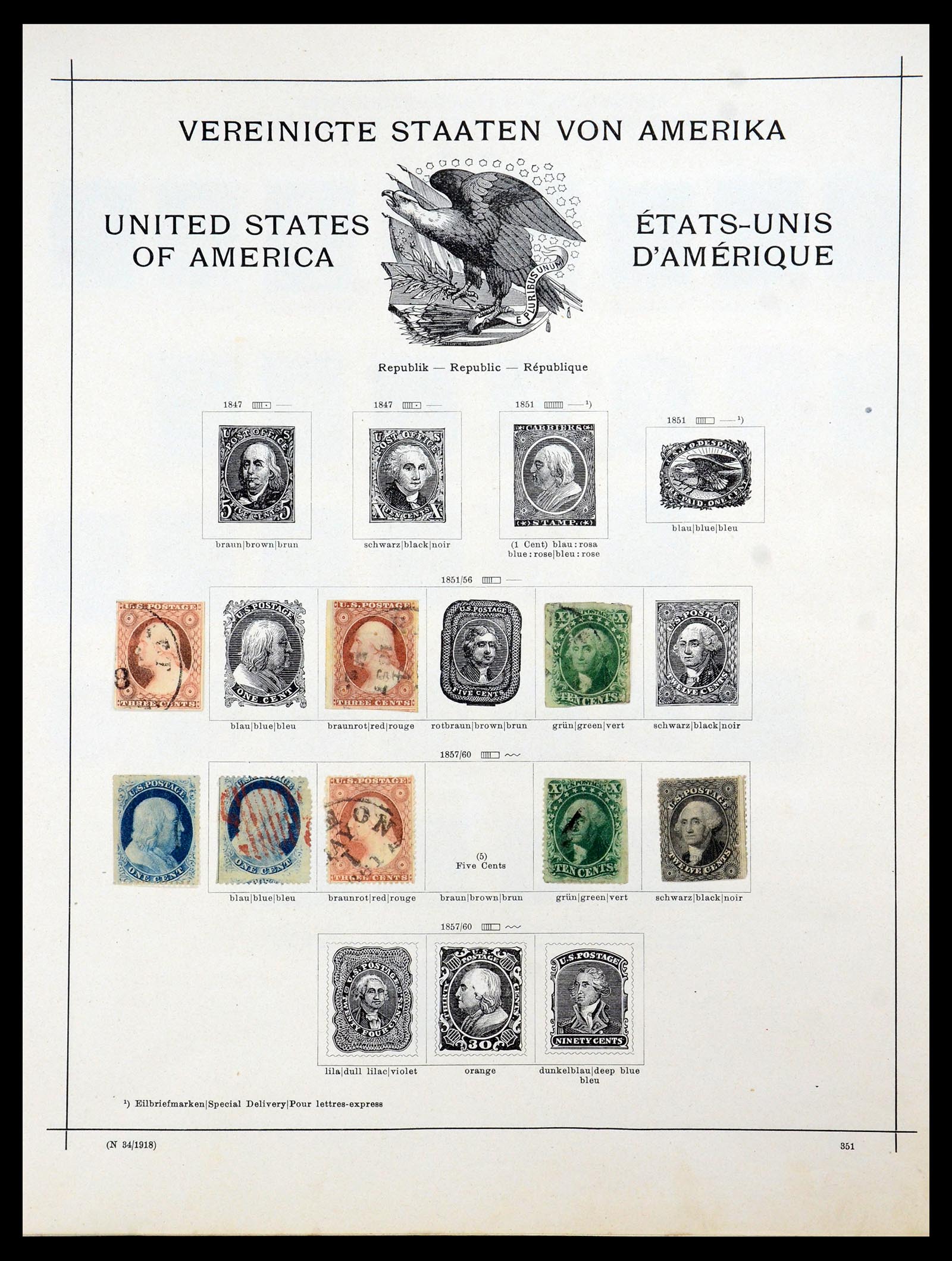 35371 001 35371 USA 1851-1938. - Image 1