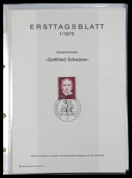 35492 Bundespost first day sheets 1975-2016! - Image 1