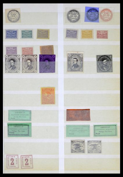 35520 USA local/carrier stamps 1851-1883. - Image 1