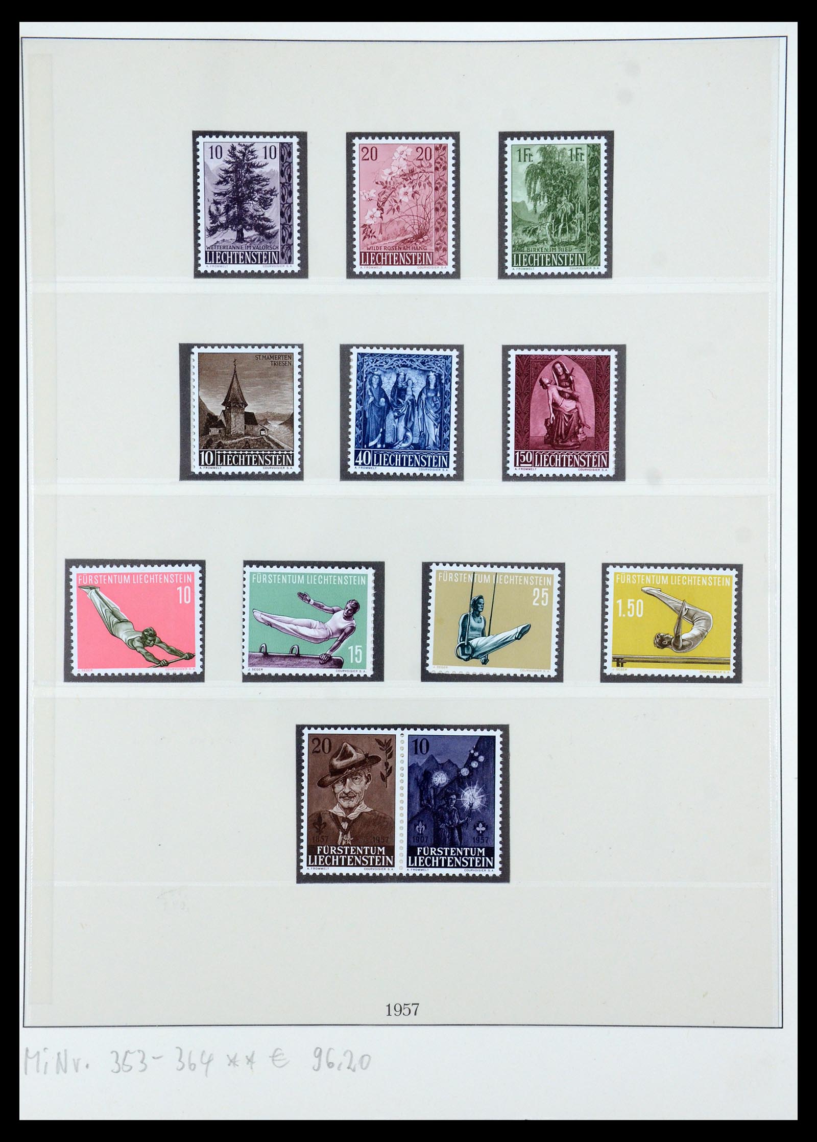 35673 001 35673 Liechtenstein 1957-1984. - Image 1