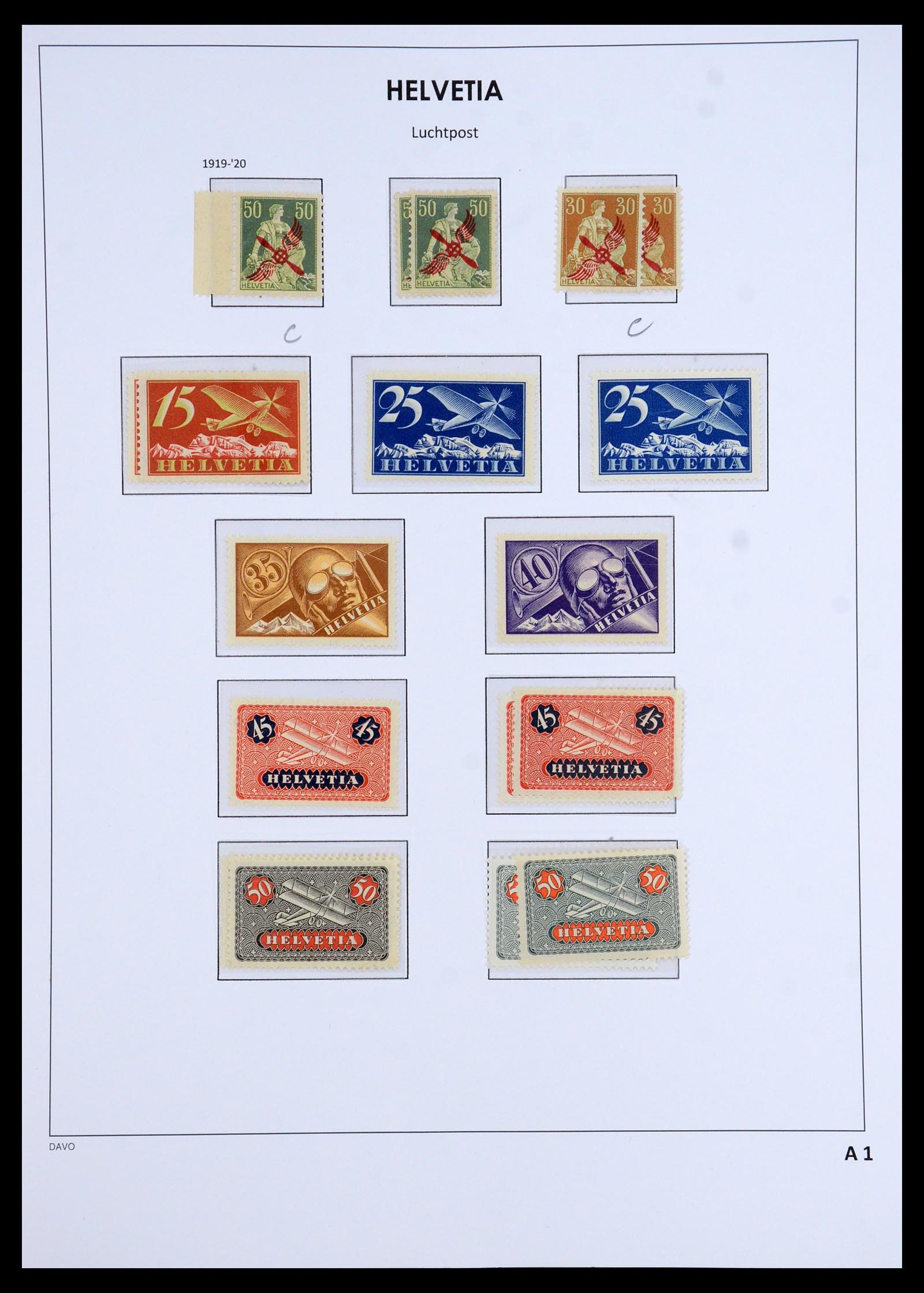 35764 006 35764 Switzerland airmail 1919-1988. - Image 1