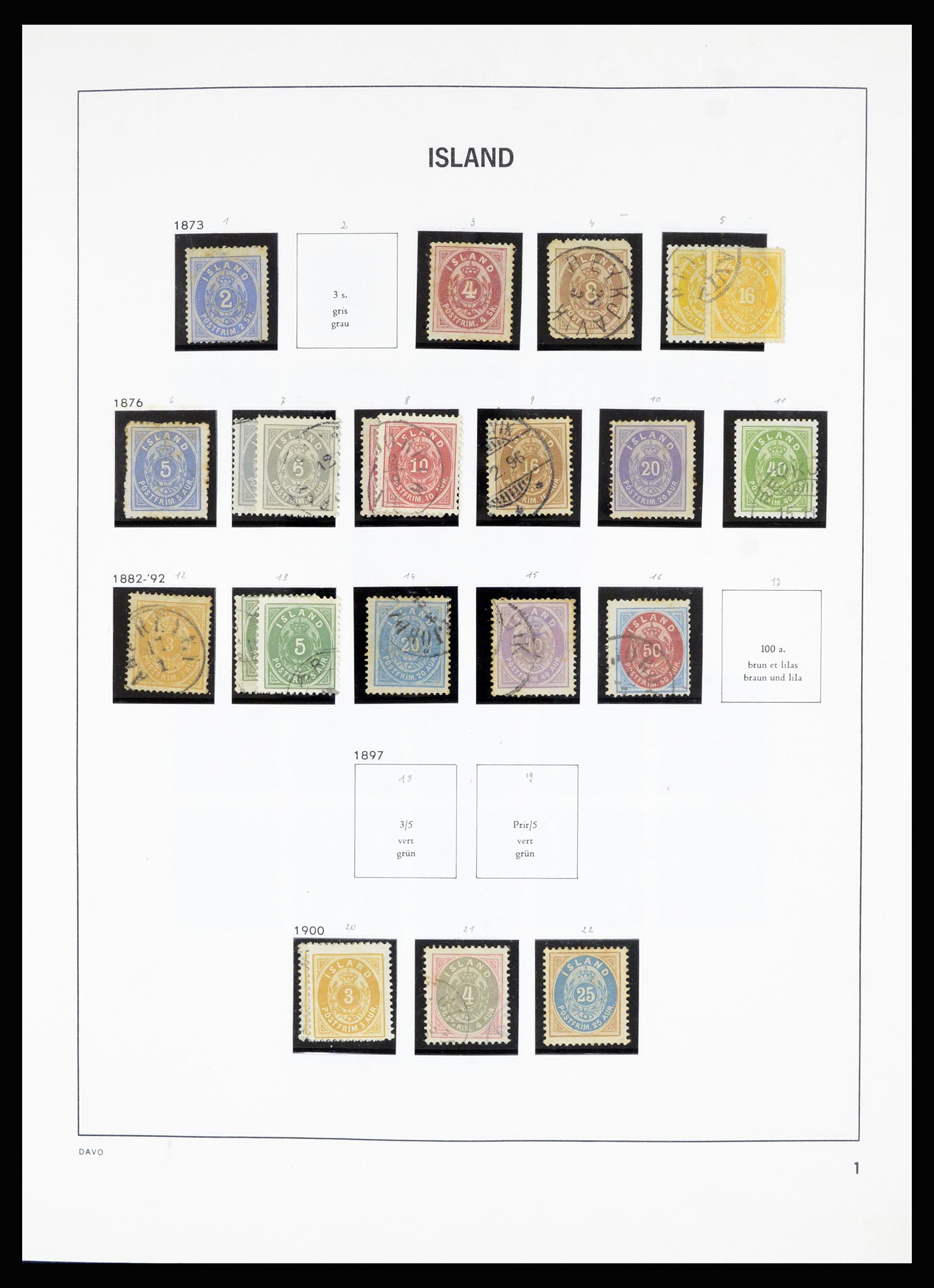36893 001 36893 Iceland 1873-1980. - Image 1