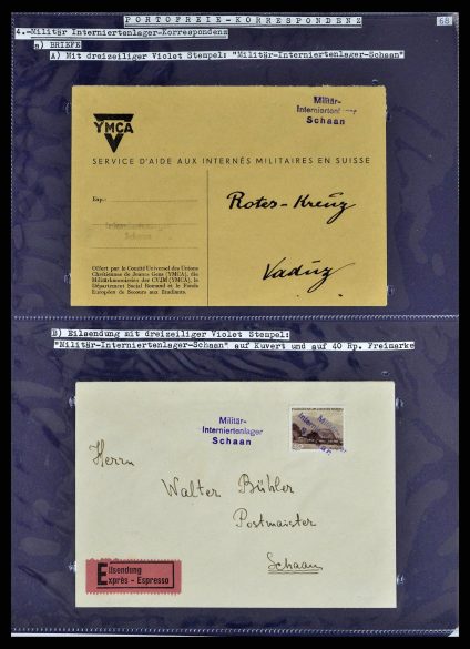 38772 Liechtenstein postage-free covers 1757 (!)-1946. - Image 1