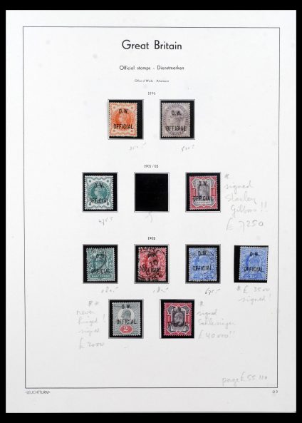 39700 GB Officials 1882-1904. - Image 1