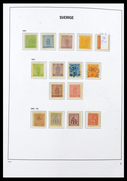 39909 Sweden 1855-1969. - Image 1