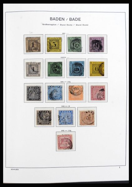 39850 Old German State s and territories 1851-1923. - Image 1