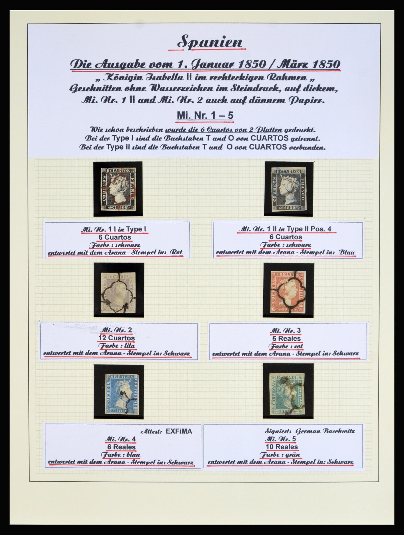 40205 0001 40205 Spain classic topcollection 1850-1875. - Image 1