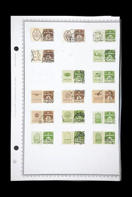 40553 Denmark advertisingstamps 1927-1936. - Image 1