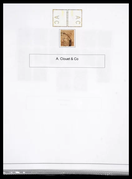 40991 Malaysia perfins/cancellations 1880-1910. - Image 1