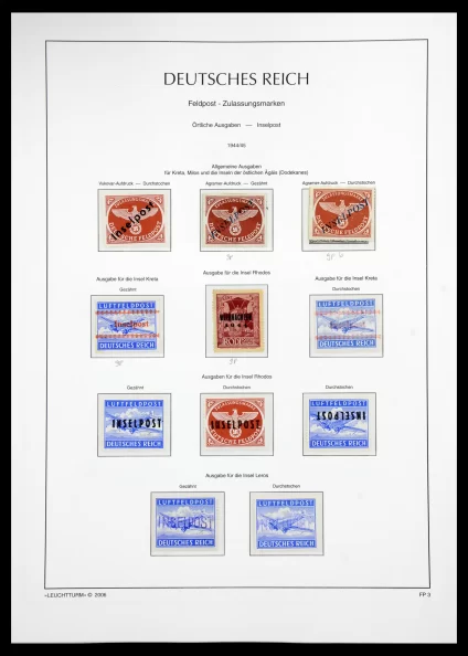41080 Germany fieldpost stamps supercollection 1942-1945. - Image 1