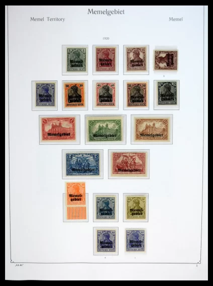41085 Memel supercollection 1920-1939. - Image 1