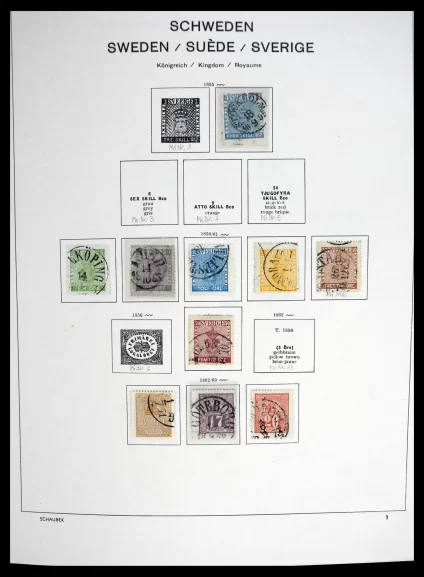 41172 Sweden 1855-1974. - Image 1