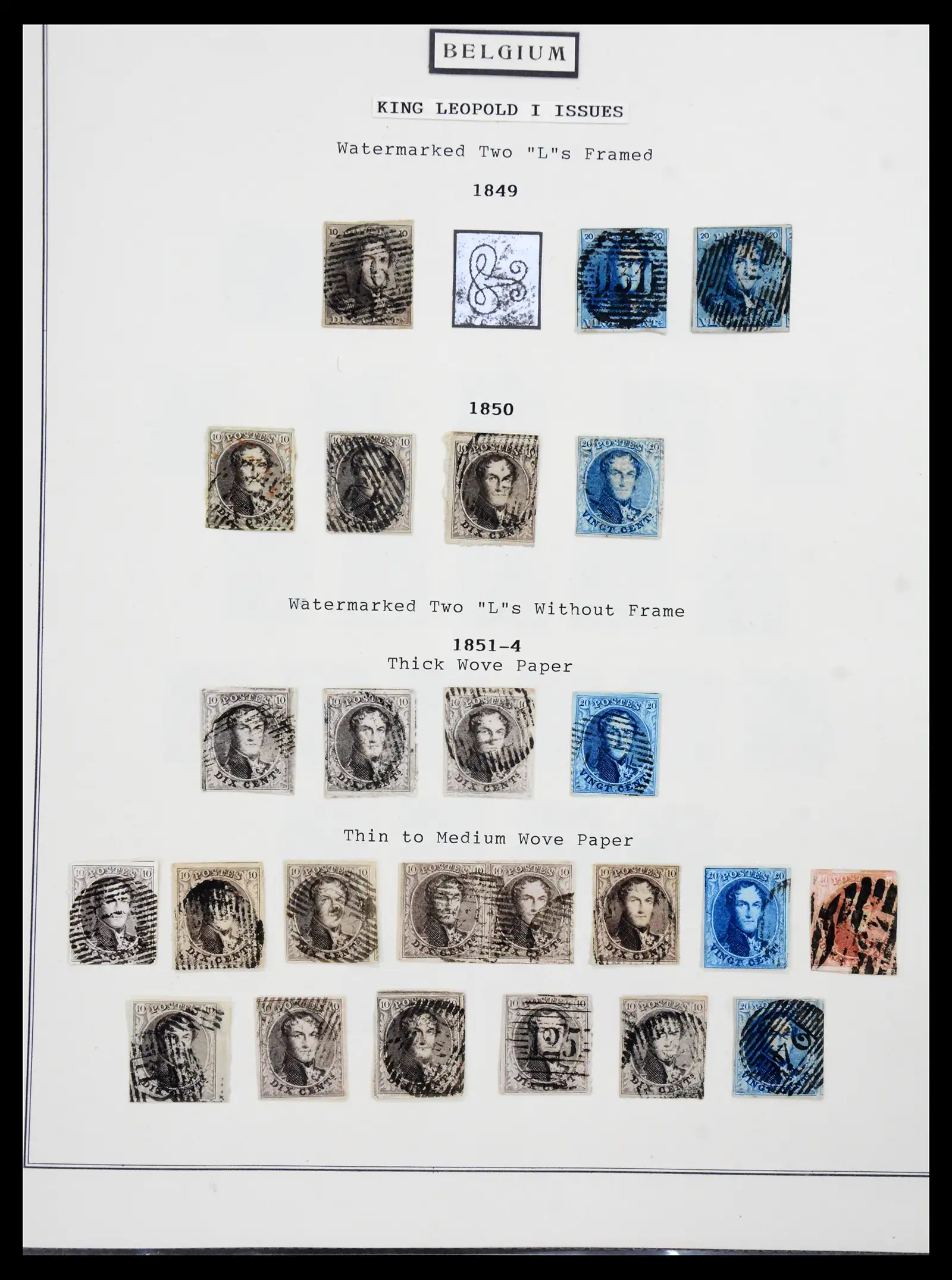 41180 0001 41180 Belgium and Congo 1849-1950. - Image 1