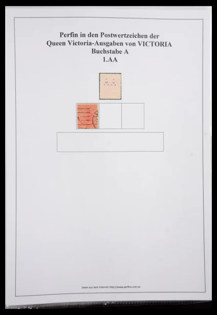 41198 Australian States perfin collection 1880-1910. - Image 1