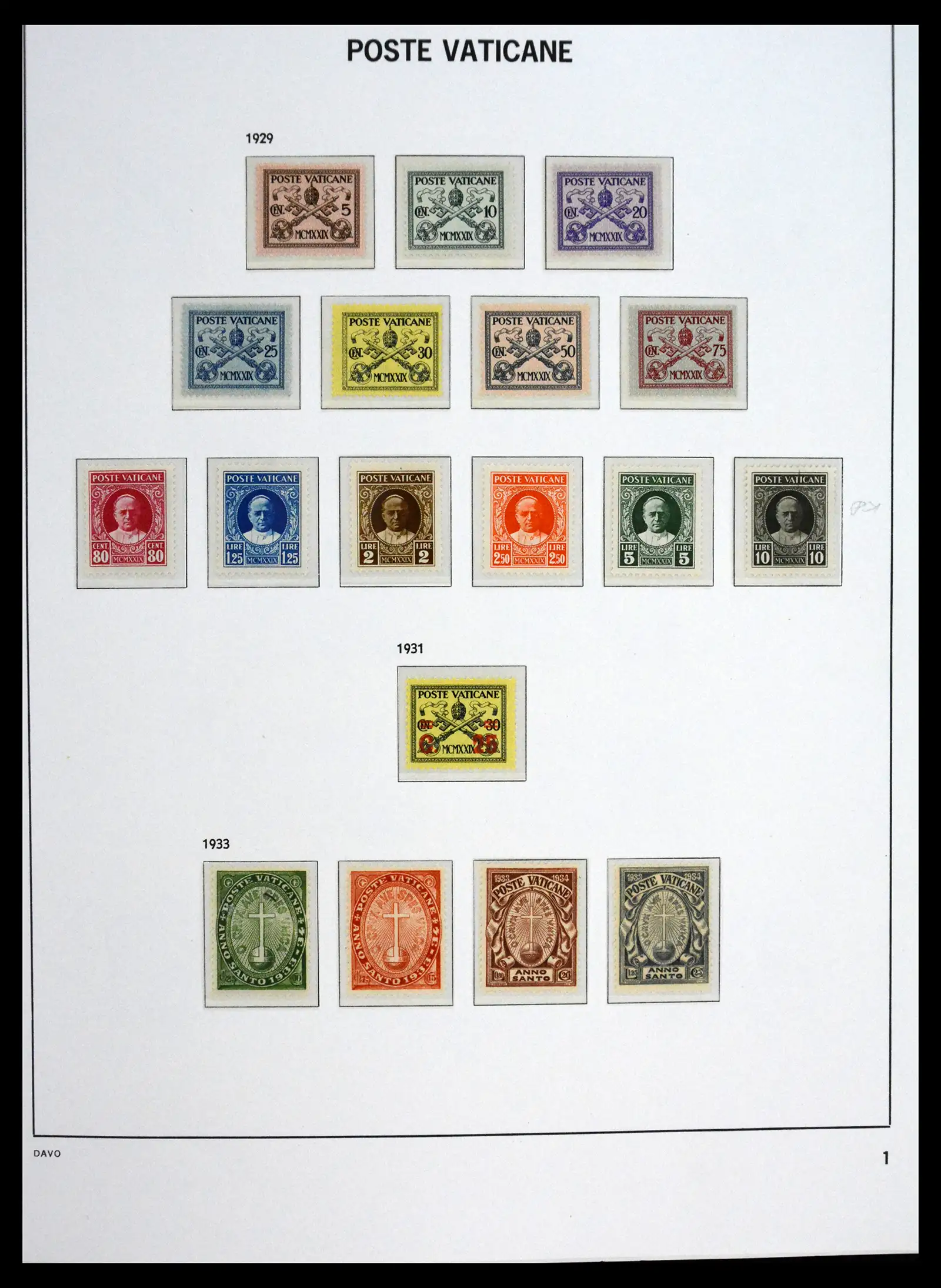 41273 0001 41273 Vatican mint never hinged 1929-2020!! - Image 1