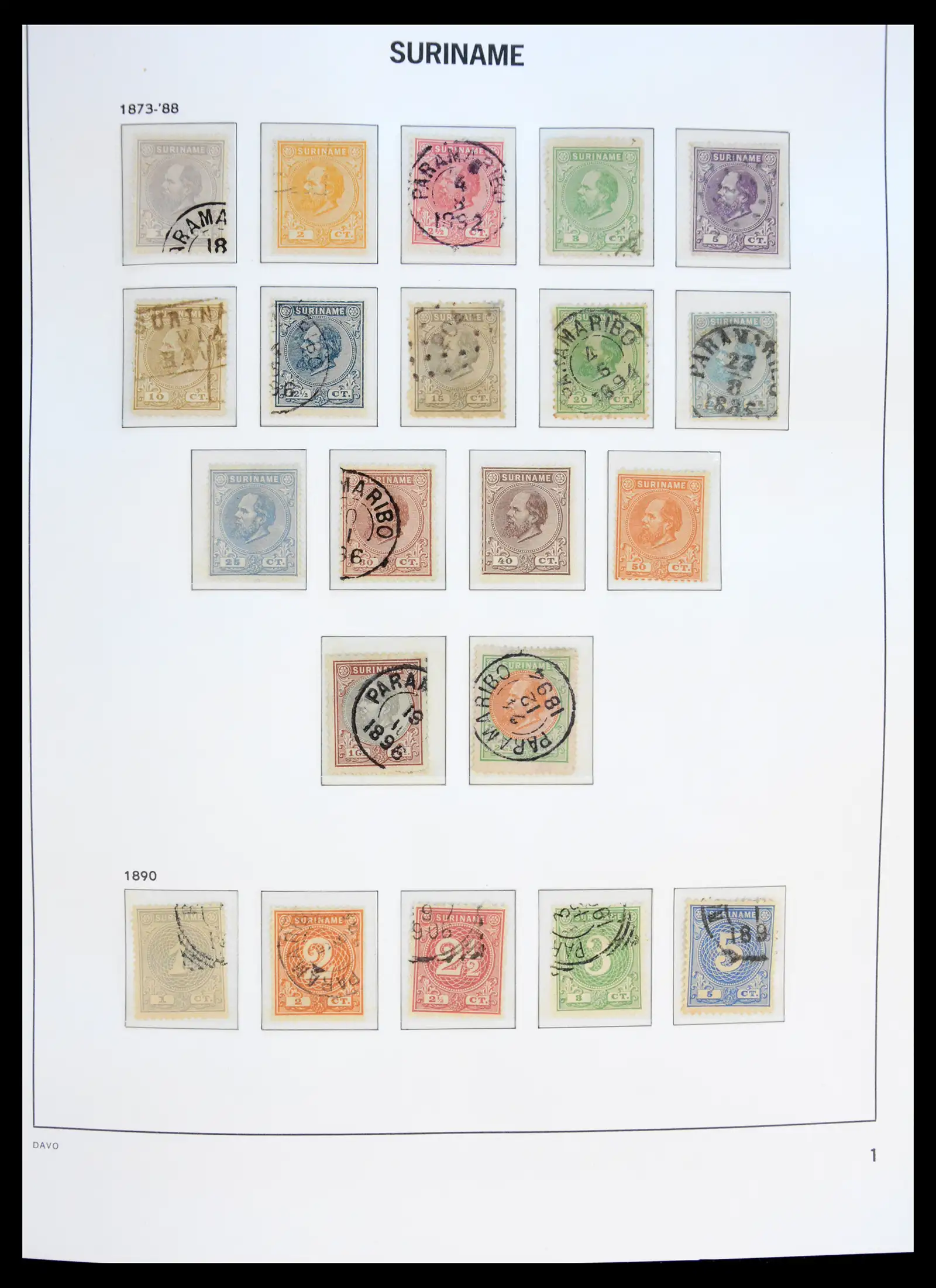 41427 0001 41427 Surinam complete 1873-1975. - Image 1