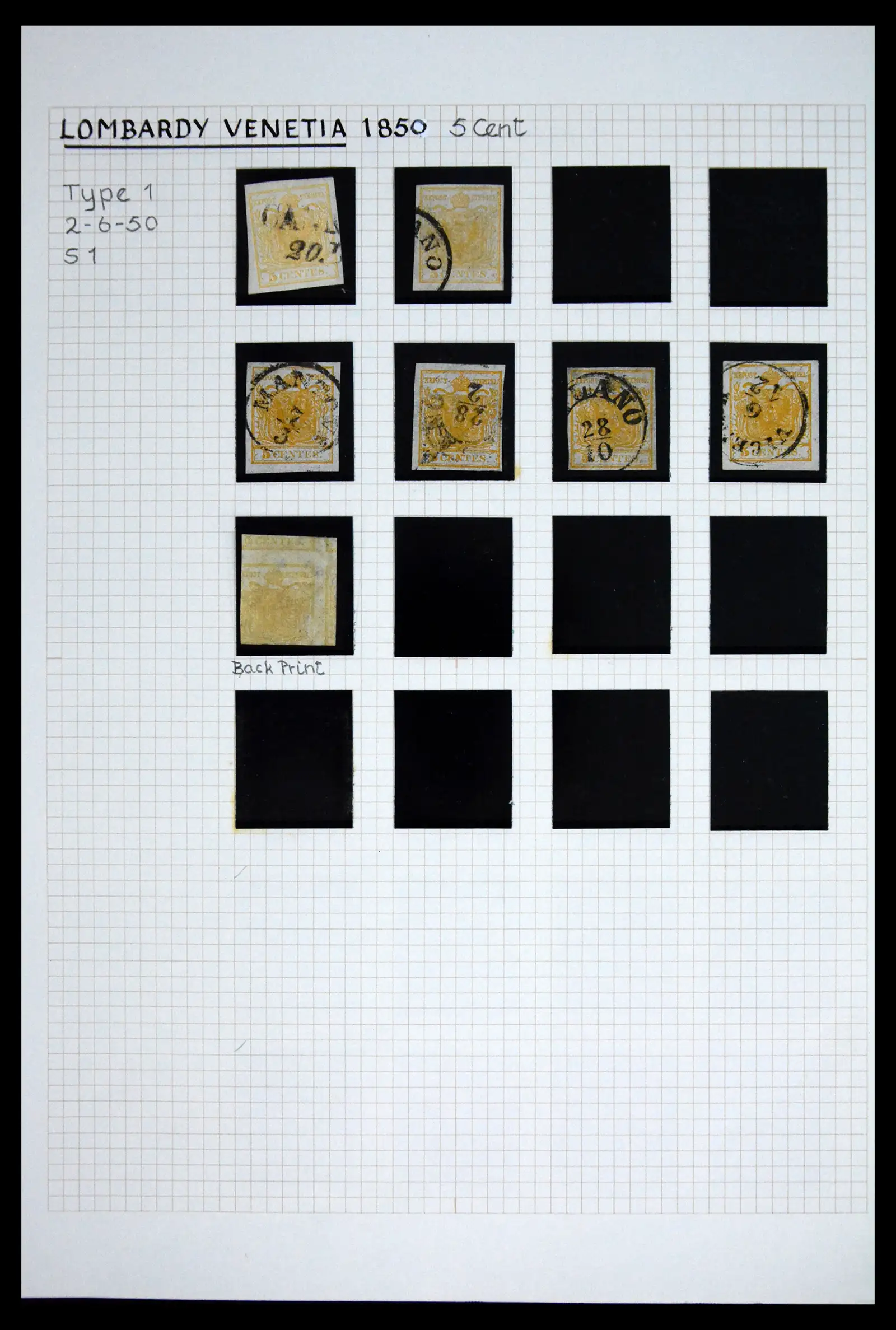 41803 0001 41803 Austria Lombardo Veneto first issue 1850-1857. - Image 1