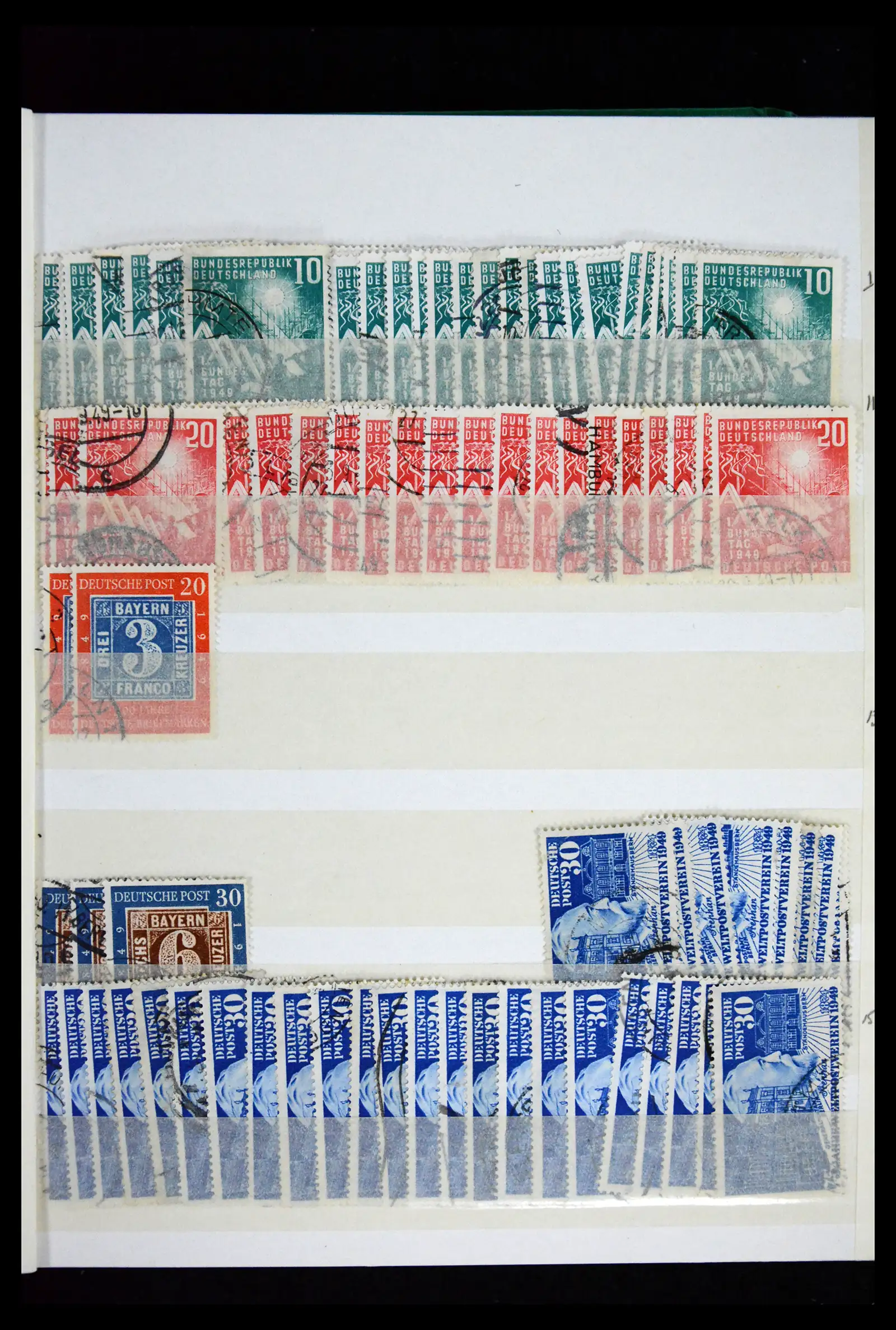 41822 0001 41822 Bund early better issues used 1949-1960. - Image 1