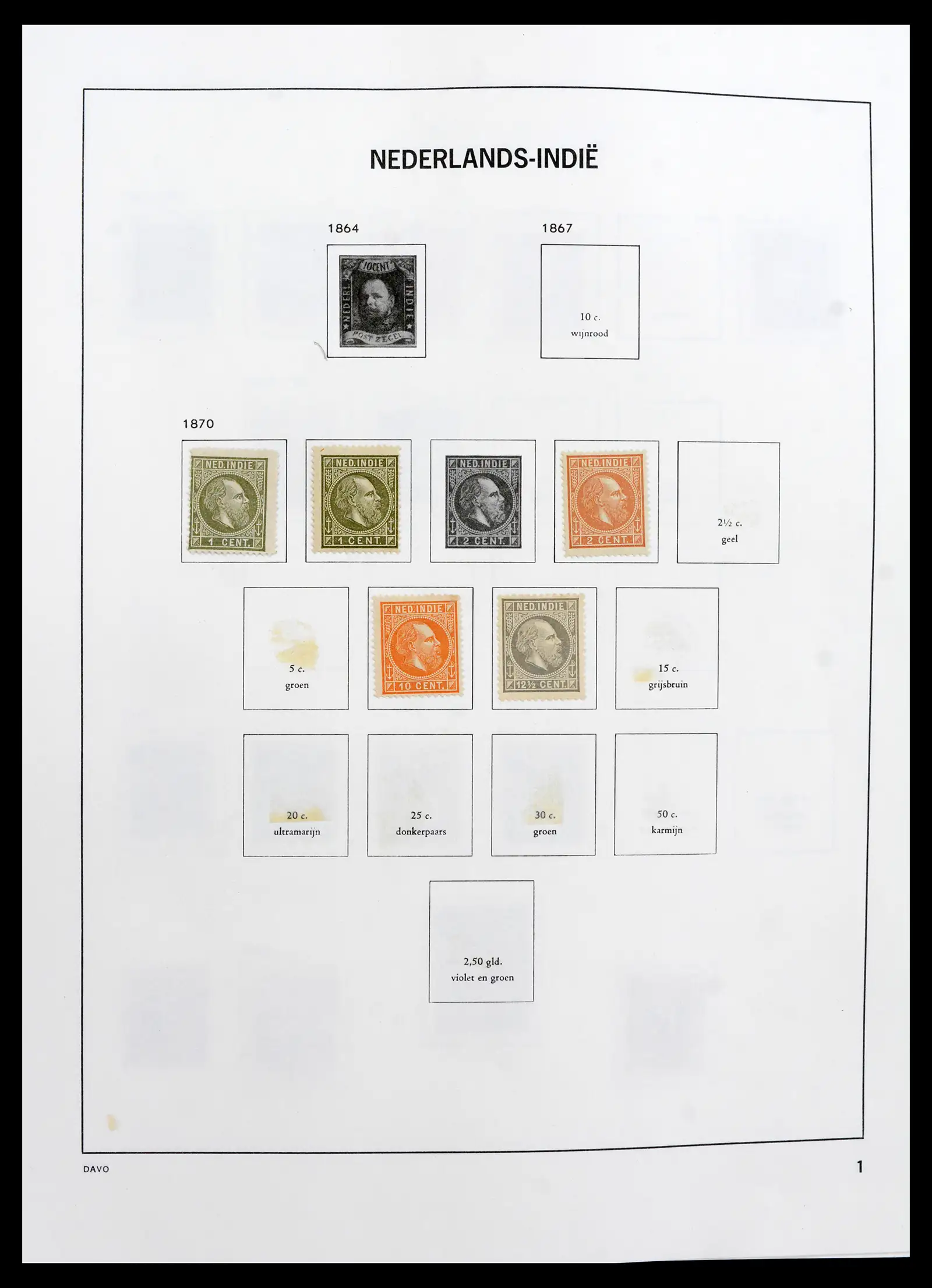 41751 0001 41751 Dutch territories 1870-1975. - Image 1