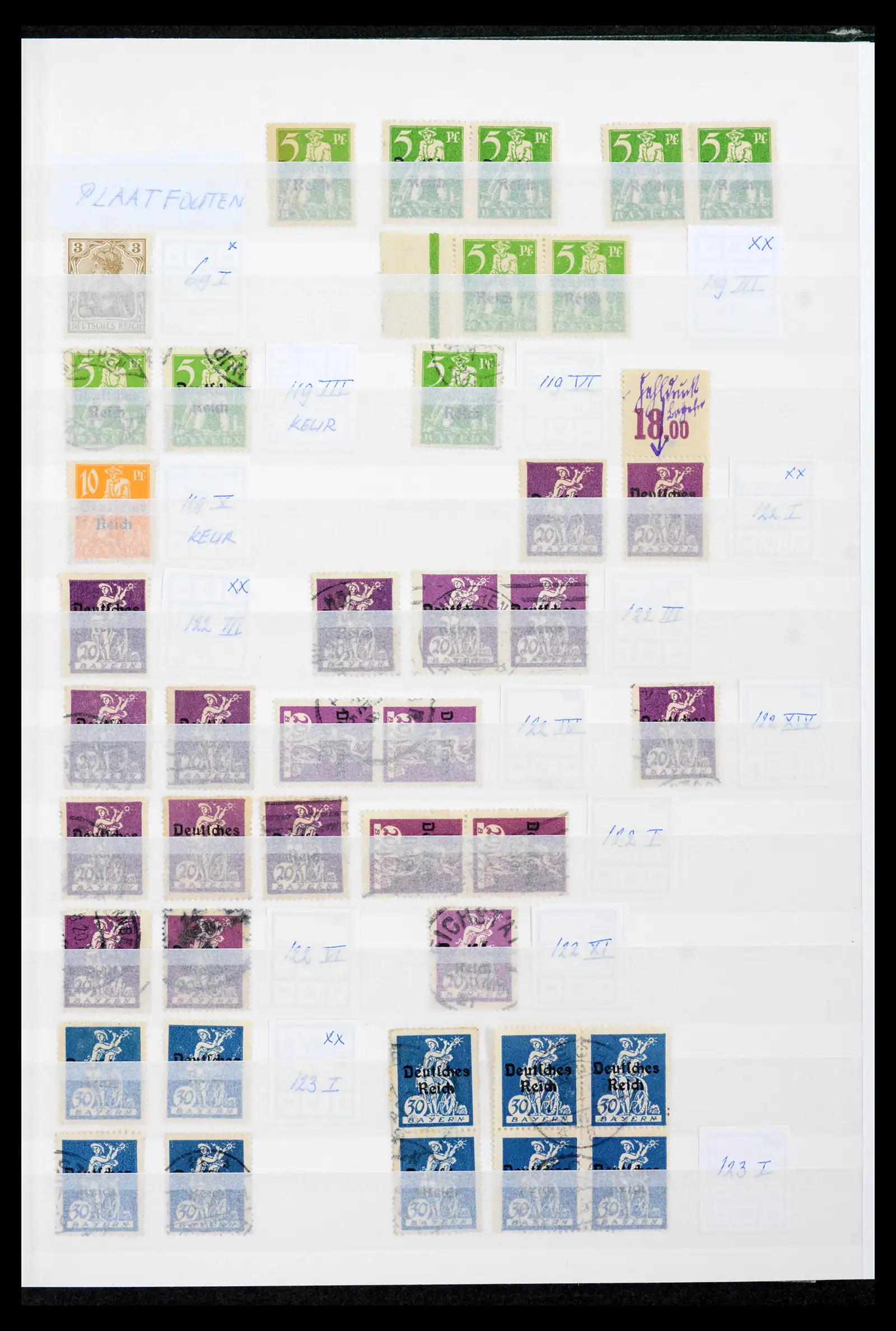 42121 0001 42121 German Reich plate faults 1900-1942. - Image 1