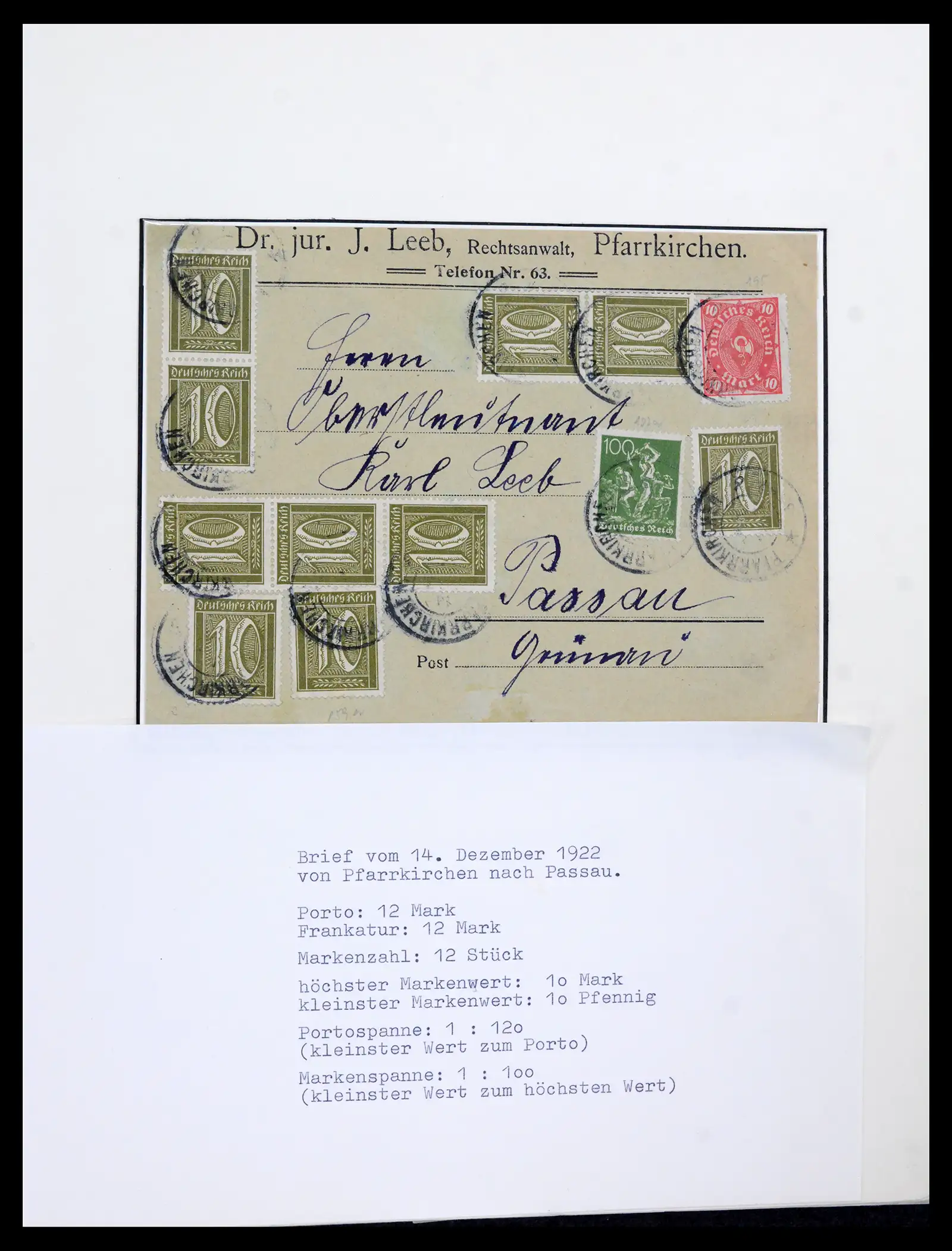 42159 0001 42159 Germany inflation covers 1922-1923. - Image 1