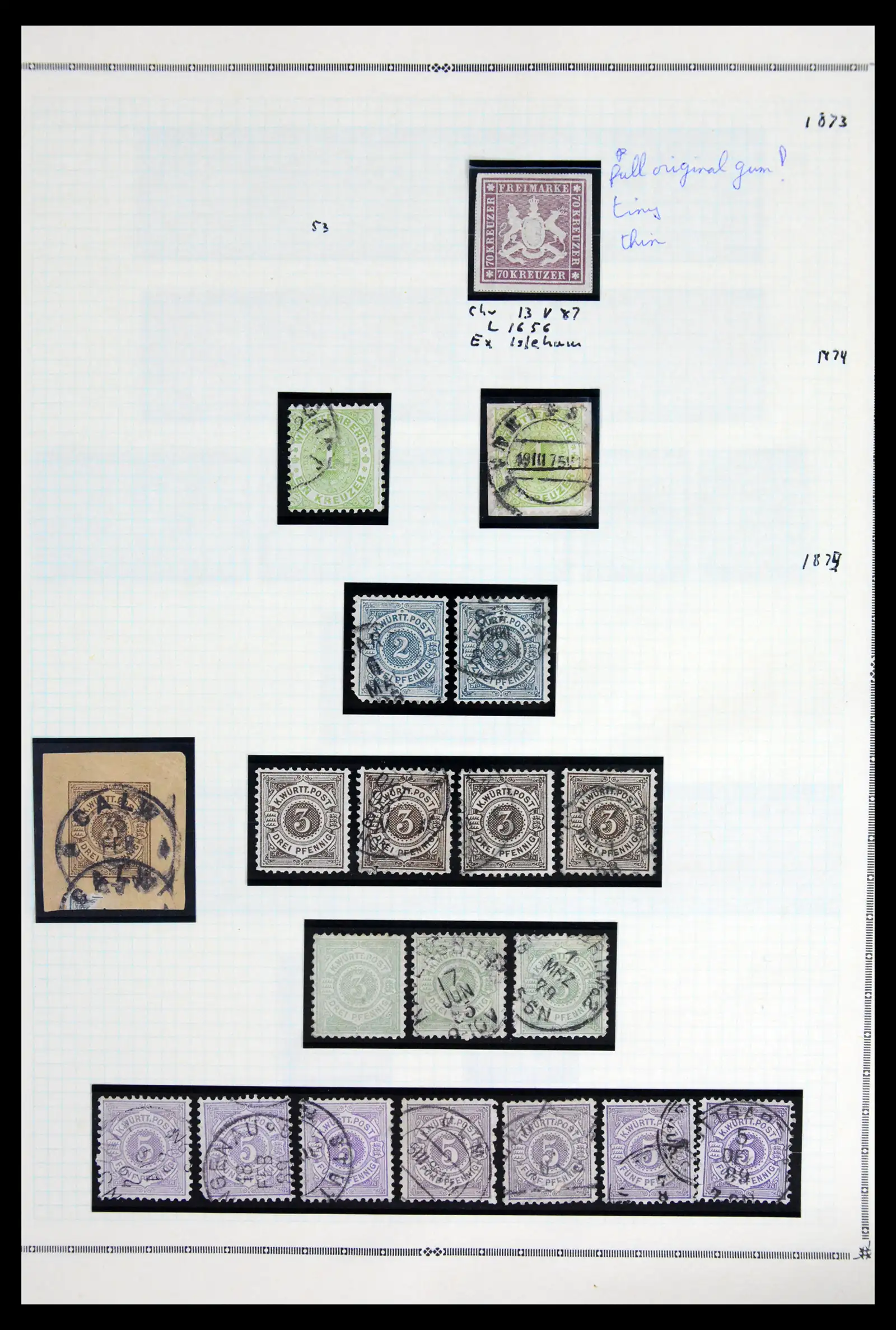 42180 0090 42180 German States 1850-1920. - Image 1