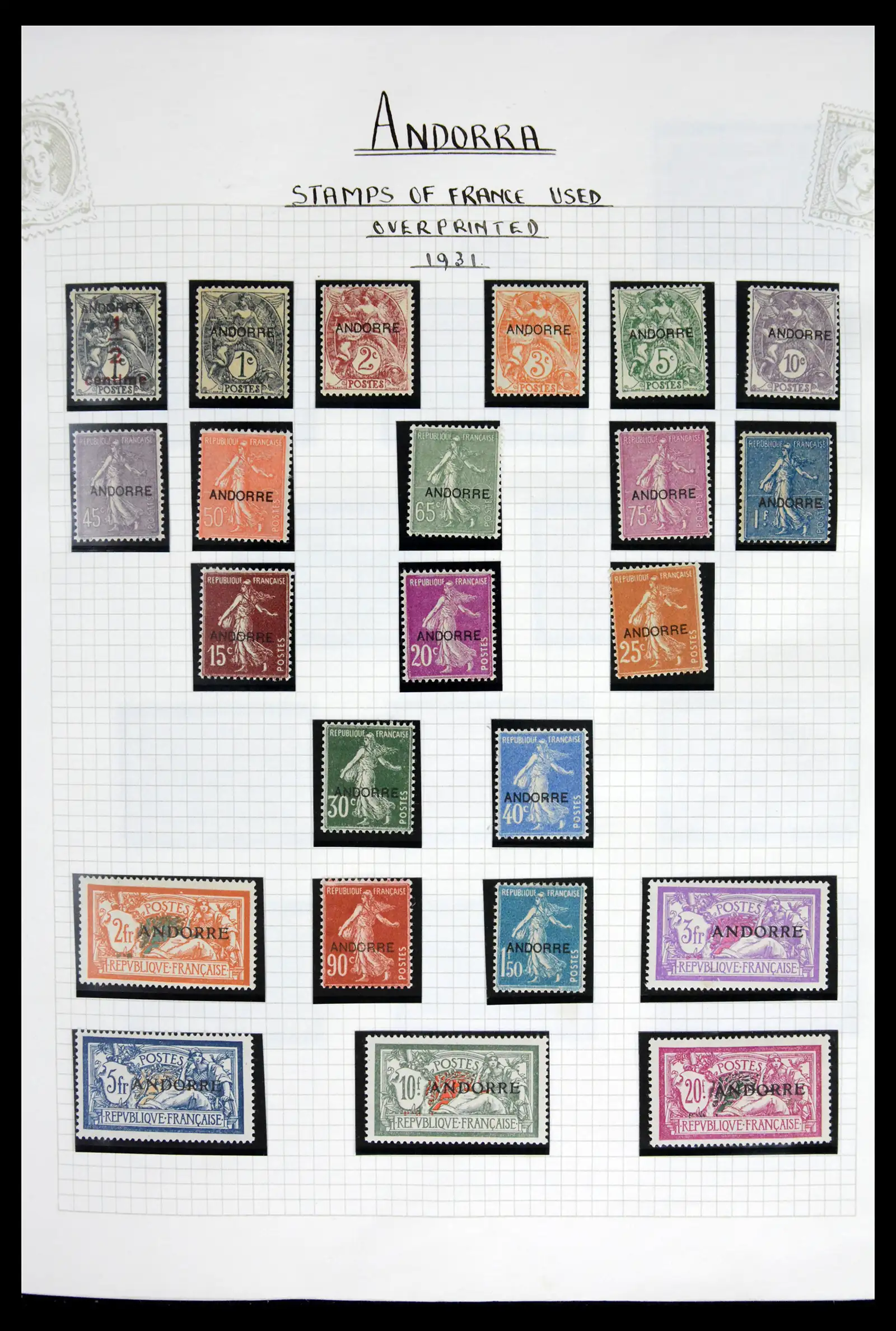 42194 0001 42194 French/Spanish Andorra 1931-2008. - Image 1